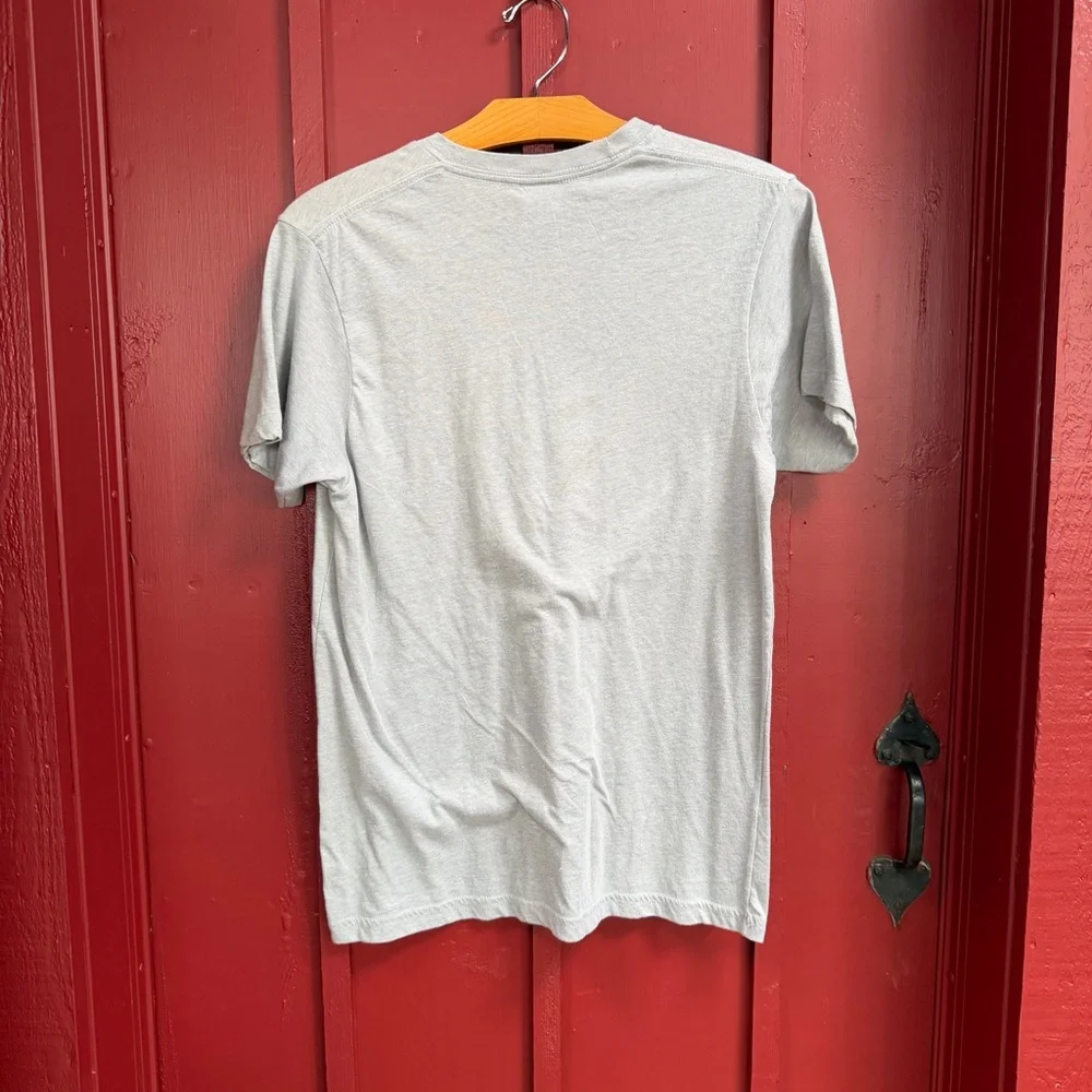 HOMAGE Light Gray Tee with Bold Blue "Go Big Blue!" Graphic - Picture 5 of 5